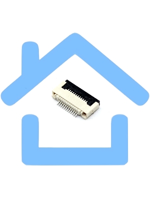 Разъем FPC Flip-Lock 0510-12RLGF 12 pin высота 1мм шаг 0,5мм