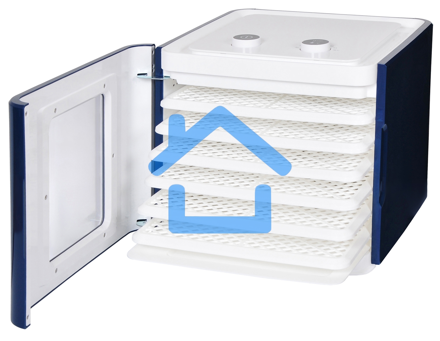 Сушка для фруктов и овощей Starwind SFD6431 6под. 400Вт синий