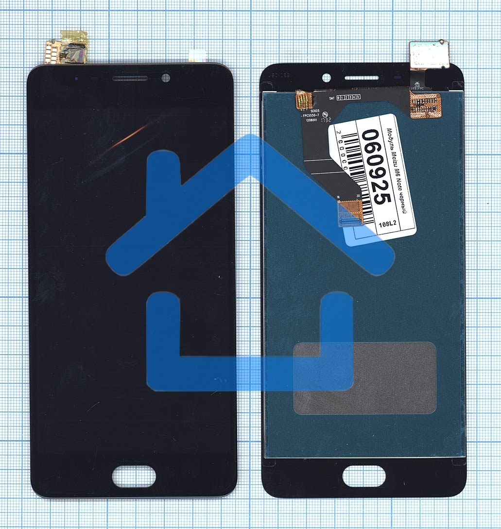 Дисплей для Meizu M6 Note черный
