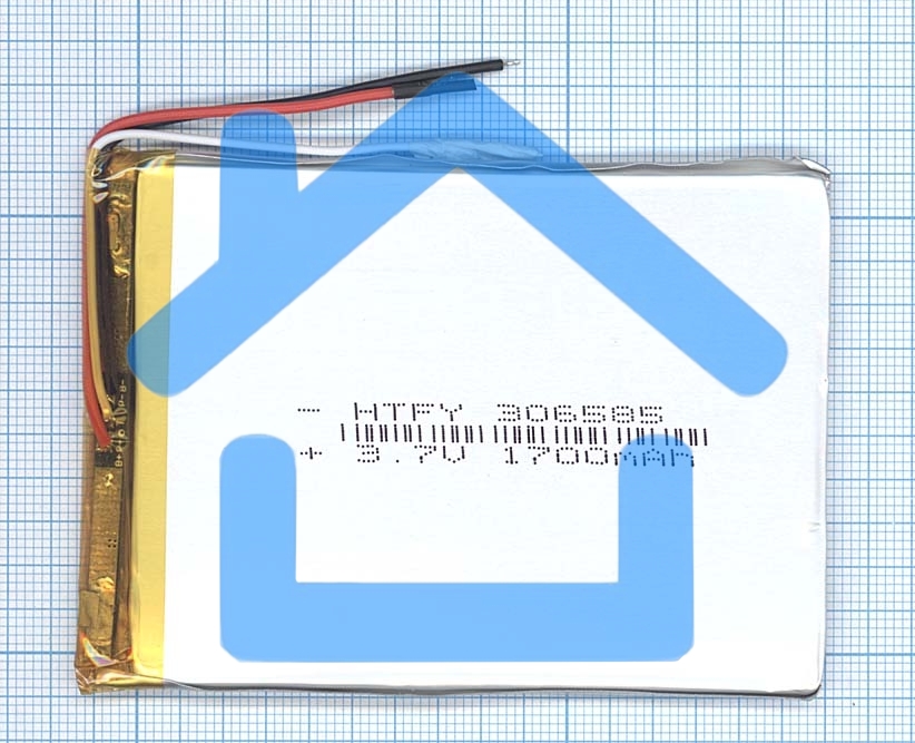 Аккумулятор Li-Pol (батарея) 3*65*85мм 3pin 3.7V/1700mAh