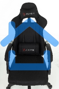 Кресло игровое Zombie Rudger черный с подголов. крестов. пластик