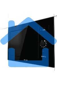 Микроволновая печь встраиваемая GORENJE BM235G1SYB черный 23 л, 900 Вт, переключатели - поворотный механизм/сенсор