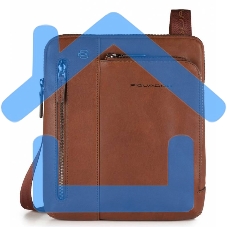 Сумка Piquadro черный Square CA1816B3/CU светло-коричневый натур.кожа