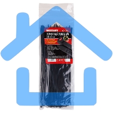 Хомут кабельный 3.6х250 тройной замок нейл. черный (уп.100шт) Rexant 67-0251