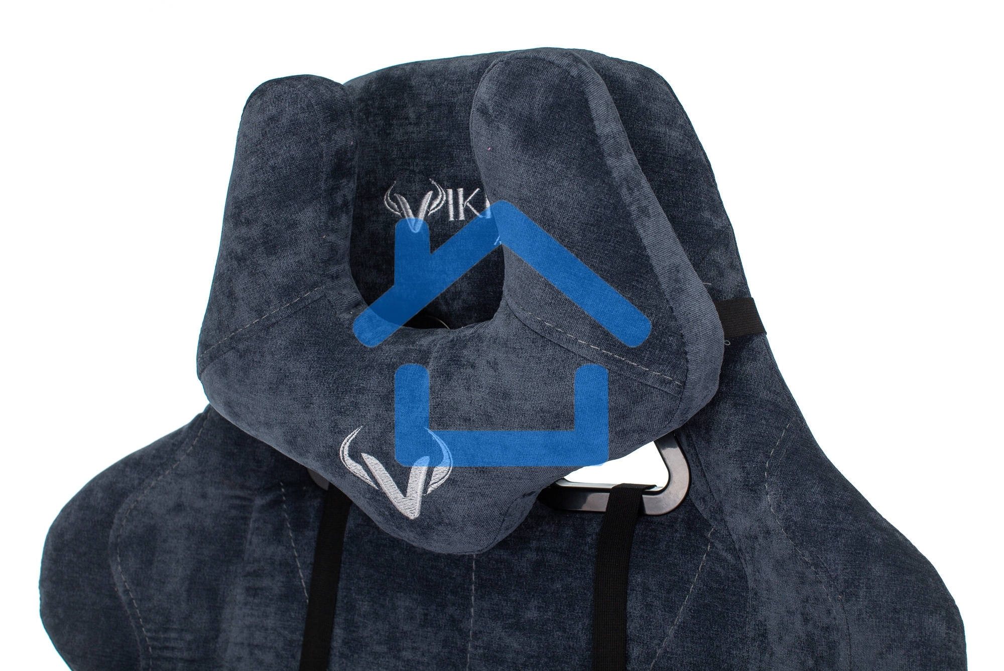 Кресло игровое Бюрократ VIKING KNIGHT LT27 FABRIC синий крестовина металл/пластик