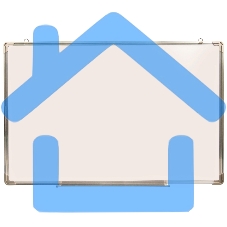 Доска магнитно-маркерная Buro, лак, 60x90см, алюминиевая рама, лоток для аксессуаров