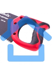 Ножовка по дереву Matrix, 450 мм,7-8 TPI,зуб-3D,каленый зуб,тефл.покр.полотна,2-х комп.рук-ка