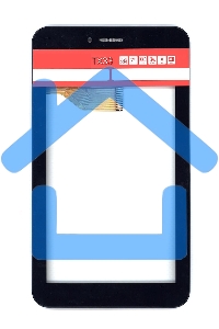 Сенсорное стекло (тачскрин) для Irbis TX33, черное с рамкой