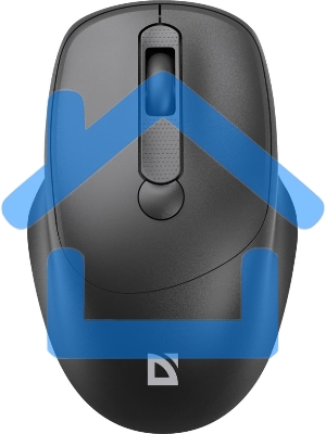 Мышь беспроводная Defender Feam MM-296 черный, 1600 dpi, радиоканал, USB, кнопки - 4