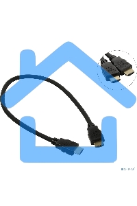 Кабель HDMI Exegate EX287728RUS EX-CC-HDMI2-0.5 (19M/19M, 0,5м, v2.0, 4K UHD, Ethernet, позолоченные контакты)