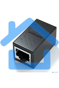 Модуль RJ-45 (F) <->RJ-45(F),FTP, проходной, ABS пластик, черный, кат. 5e VCOM <CT251S>