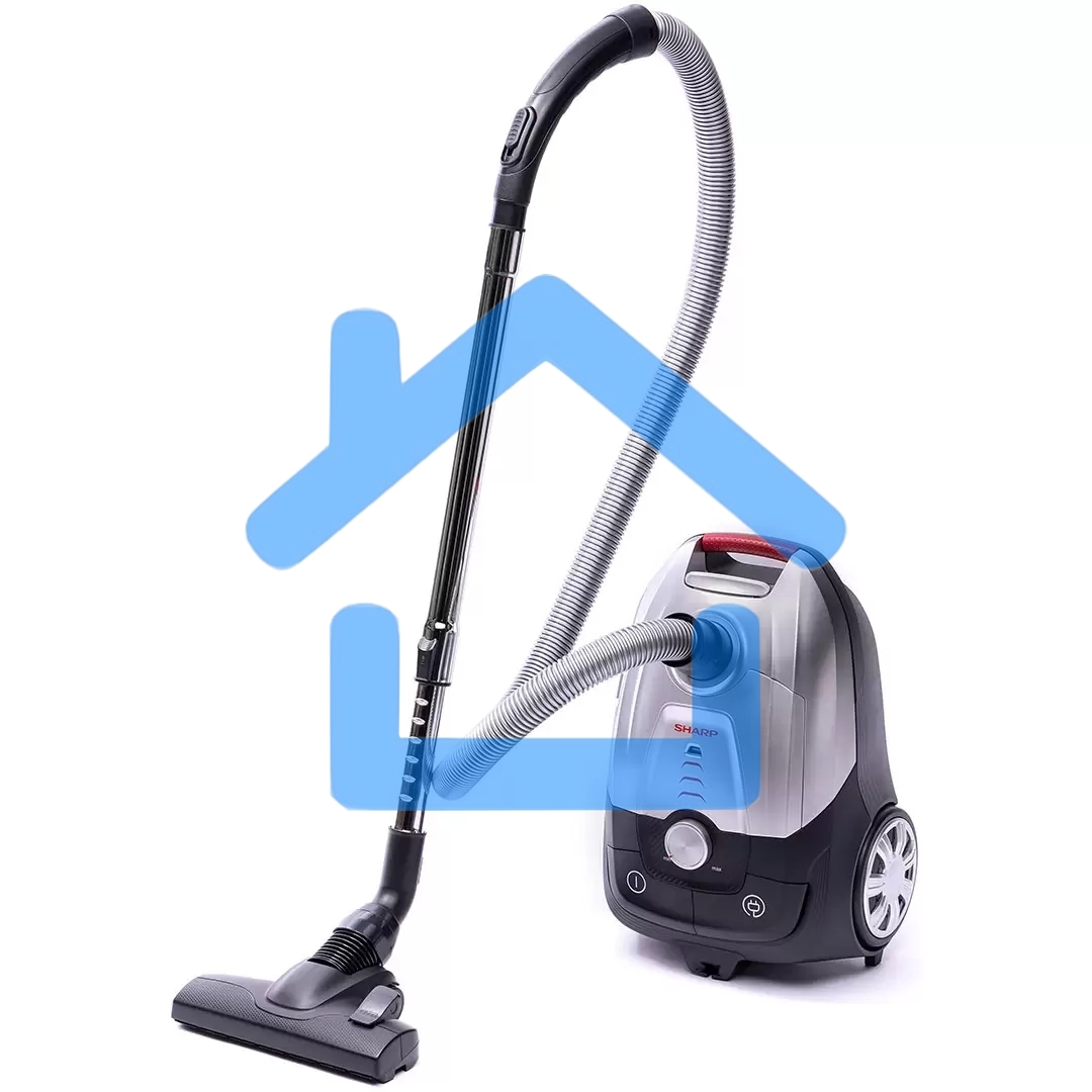 Пылесос Sharp ECJB19RS серебристый, 350/1900 Вт, уборка сухая, пылесборник мешок 2.3 л