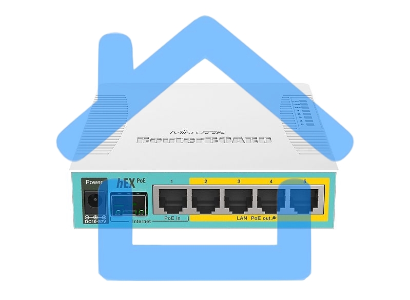 Маршрутизатор 10/100/1000M 5PORT HEX POE RB960PGS MIKROTIK