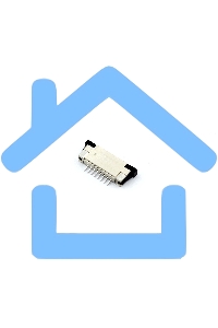 Разъем FPC  Half Coverage Top Contact 1.0K-BS-8PWB 8 pin высота 2мм шаг 1мм