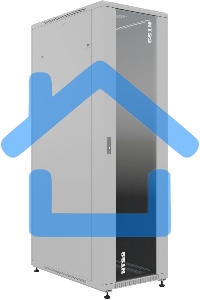 Шкаф серверный NTSS Премиум NTSS-R47U60100GS, напольный 47U 600x1000мм пер.дв.стекл металл 900кг серый 2210мм IP20