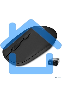 Мышь беспроводная SVEN RX-222W черный, 1800 dpi, радиоканал, Bluetooth, USB, кнопки - 4