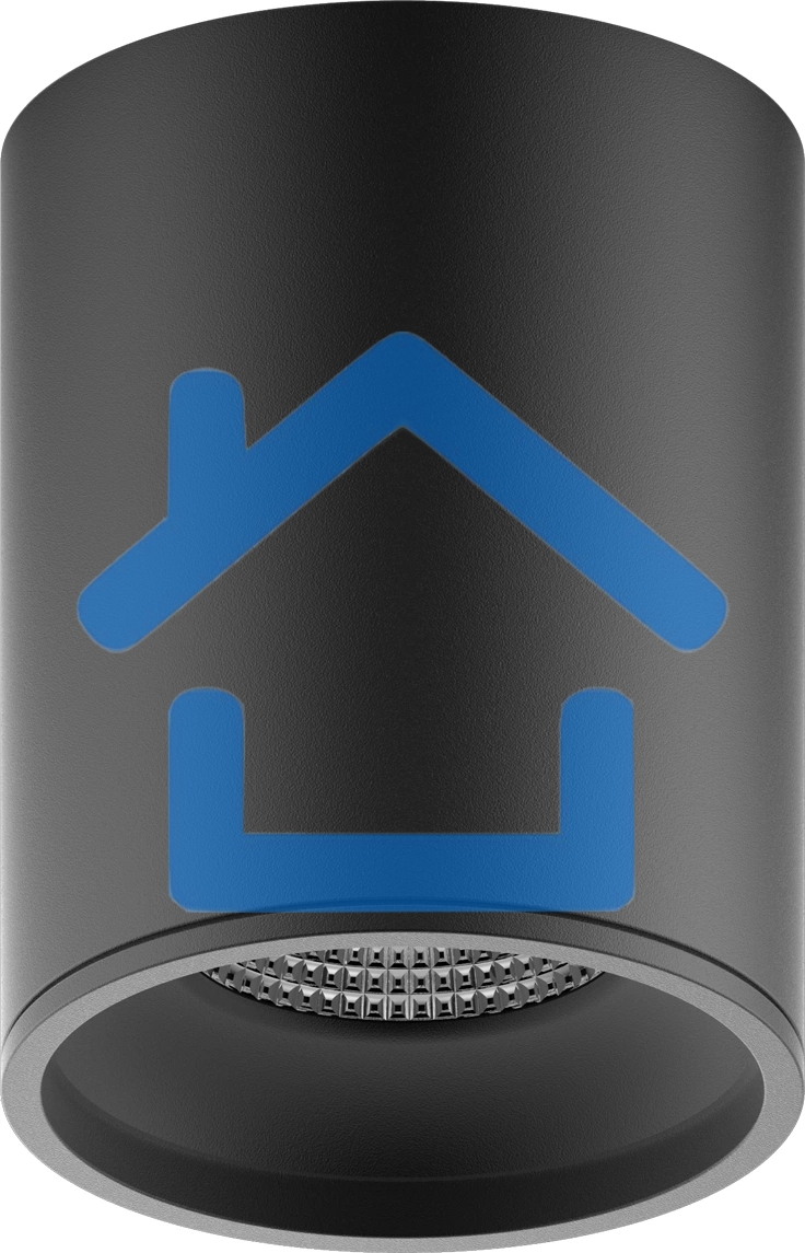 Светильник светодиодный накладной Gauss HD007 12W черный 4100K 79x100мм