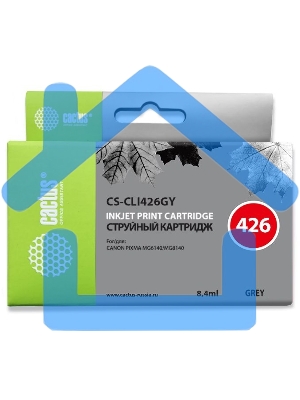 Картридж струйный Cactus CS-CLI426GY серый (8.4 мл.) для Canon Pixma MG6140/MG8140