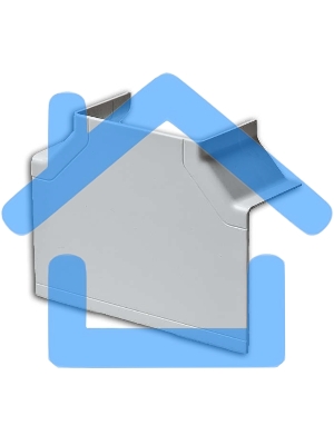 Тройник накладной 90град. 100х60/40 бел. Рувинил ТРН-100х60