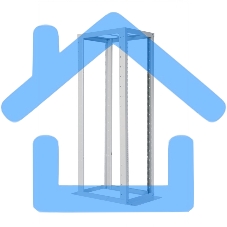 Стойка телеком. серверная 33U, глубина 1000 мм (СТК-С-33.2.1000) (2 коробки)