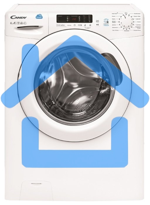 Стирально-сушильная машина Candy CSW4 365D/2-07 белый загр.фронтальная макс.:6кг 1300 об/мин класс: В