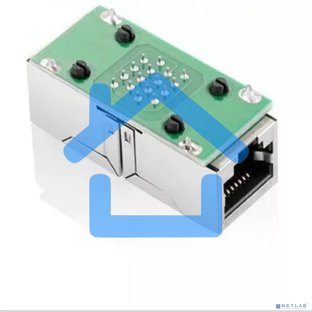 Модуль RJ-45 (F) <->RJ-45(F),FTP, проходной, ABS пластик, черный, кат. 5e VCOM <CT251S>