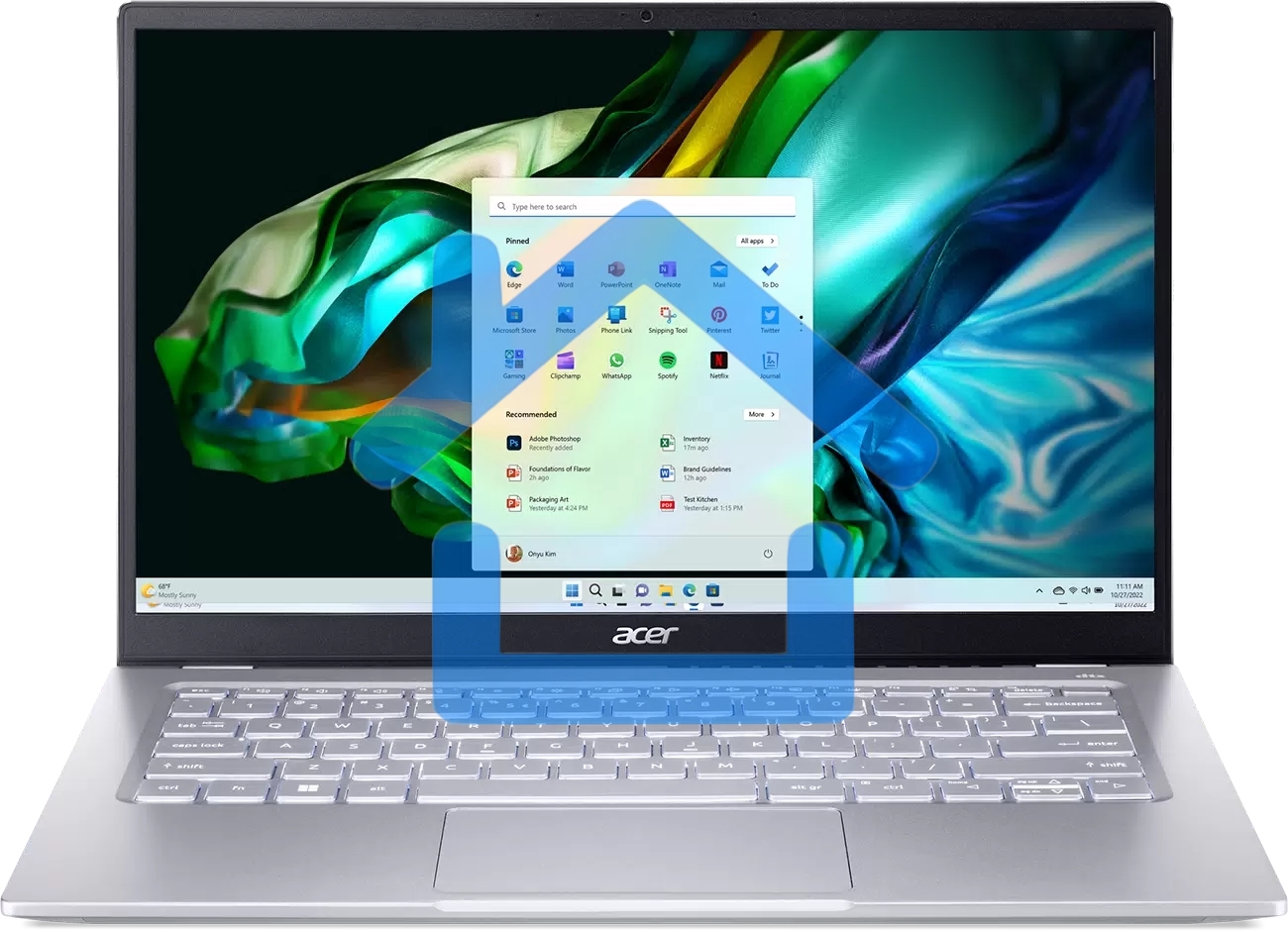 Ноутбук Acer Swift Go 14 SFG14-41-R2U2 Ryzen 5 7530U 16Gb SSD 512Gb AMD Radeon 14