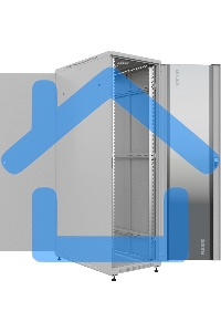 Шкаф серверный NTSS Премиум NTSS-R47U60100GS, напольный 47U 600x1000мм пер.дв.стекл металл 900кг серый 2210мм IP20