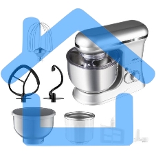 Миксер планетарный ZELMER ZKR1360 серебристый, 1200 Вт