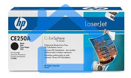 Картридж лазерный HP CE250A черный для CLJ CM3530/CP3525 5000стр.
