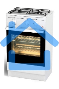 Плита газовая Darina 1AS GM 521 001 W белый/черный, конфорок 2 шт, духовка 45 л, 50 см x 85 см x 41 см