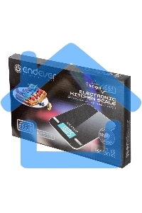 Весы кухонные электронные Endever Skyline KS-527, вес от 2 г до 5 кг. Закаленное стекло повышенной прочности, LCD-дисплей, авто откл.