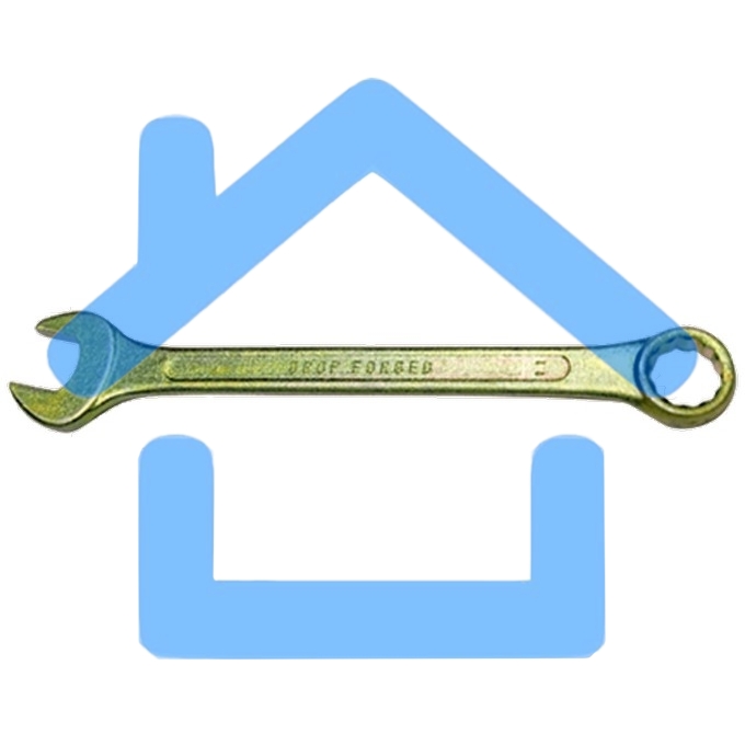 Ключ комбинированный, 22 мм, желтый цинк Сибртех