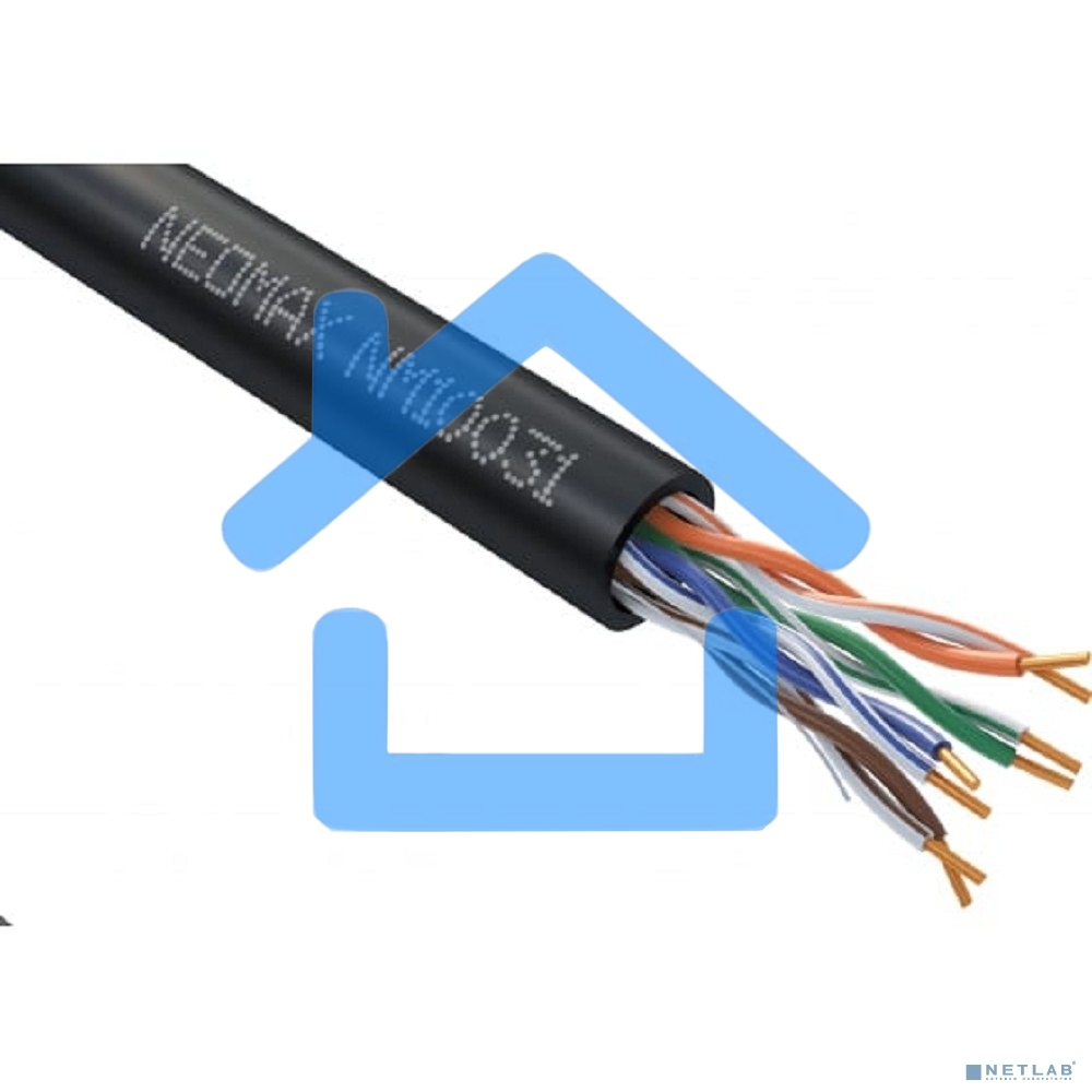 Кабель NEOMAX NM10031 Кабель UTP cat.5е 4 пары (305 м) 0.51 мм outdoor