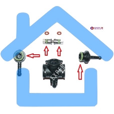 Ремкомплект крана пара Saeco Odea Talea