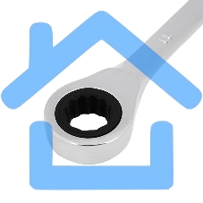 Ключ комбинированный трещоточный Rexant 11 мм, CrV, зеркальный хром