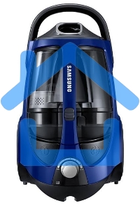 Пылесос Samsung VCC8836V36/XEV синий, 430/2200 Вт, уборка сухая, пылесборник контейнер 2 л