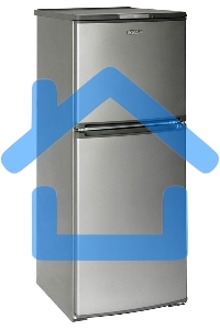 Холодильник Бирюса Б-M153 металлик двухкамерный 160/70л морозилка сверху