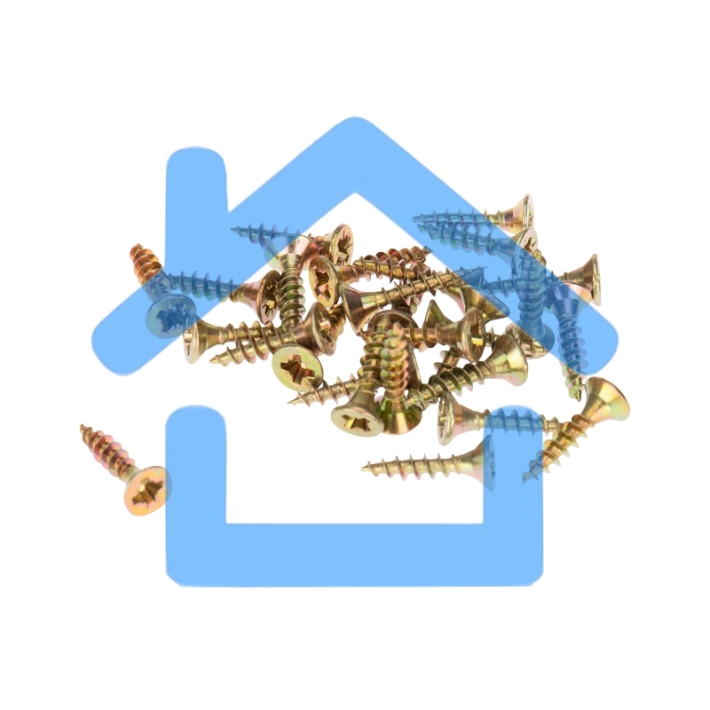 Саморез универсальный KRANZ 3,5х16, желтый цинк, пакет (1000 шт/уп)