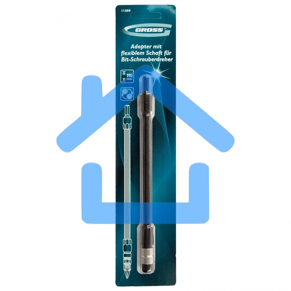 Переходник GROSS 11369гибкий для бит 190мм 1/4''