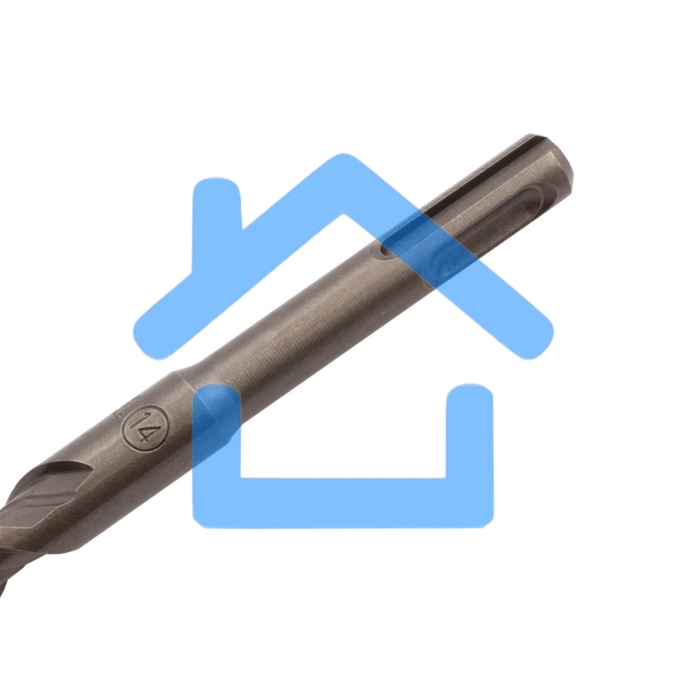 Бур по бетону, двойная спираль, Cobalt W-tip, 14x160 мм, SDS PLUS Denzel