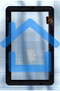 Сенсорное стекло (тачскрин) для Irbis TZ100. черное с рамкой