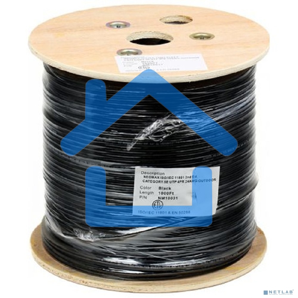 Кабель NEOMAX NM10031 Кабель UTP cat.5е 4 пары (305 м) 0.51 мм outdoor