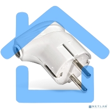 Вилка электрич. с заземл. угл. бел. 16А 250В (еврослот) UNIVersal А105