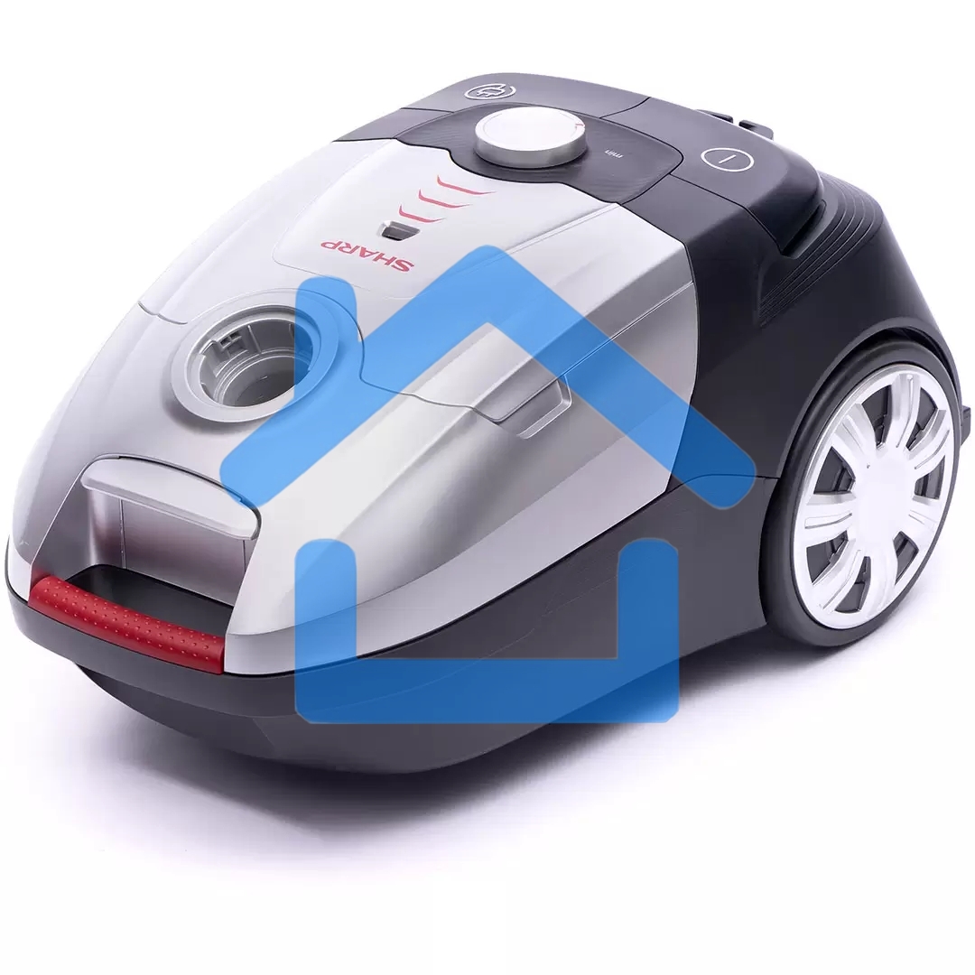 Пылесос Sharp ECJB19RS серебристый, 350/1900 Вт, уборка сухая, пылесборник мешок 2.3 л