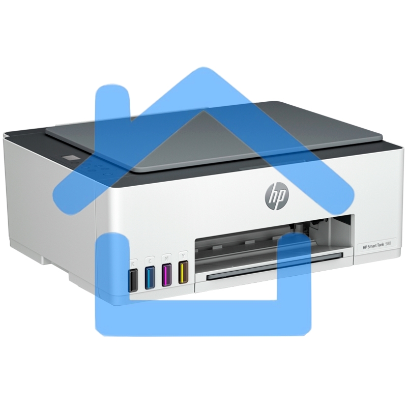 МФУ струйный HP Smart Tank 580 AiO (1F3Y2A), A4, цветной, печ. до 22 стр/мин. (ч/б) до 16 стр/мин. (цвет), 1200 x 1200 dpi, USB, Wi-Fi, Air Print, Mopria