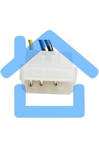 Переходник питания PCI-Express 6pin (от 2х разъемов Molex (IDE) блока питания), 15см ExeGate EX138937RUS