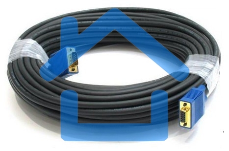Кабель VGA DB15 (m)/DB15 (m) 20м феррит.кольца