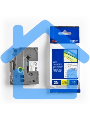 Картридж Brother TZ-E135 12 мм, белый шрифт, прозрачный фон, для BROTHER P-Touch