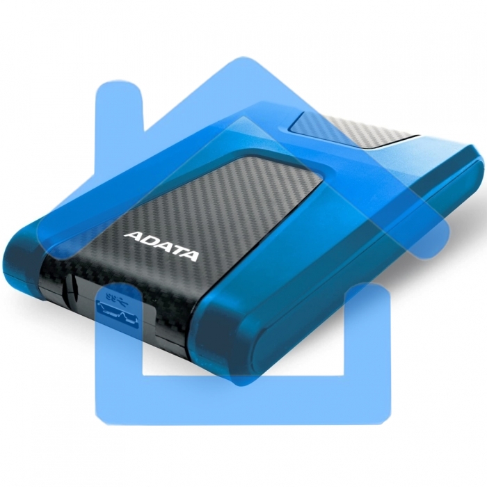 Внешний жесткий диск ADATA 1Tb ADATA HD650 AHD650-1TU31-CBL USB 3.1, синий Retail